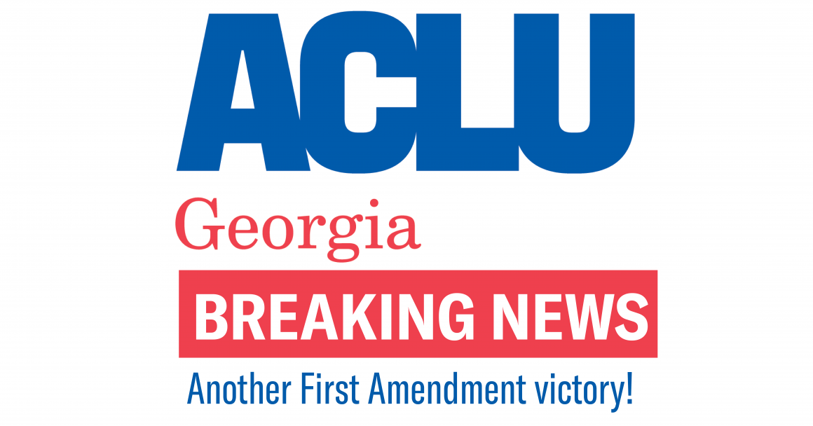 Breaking News: Another First Amendment Victory!